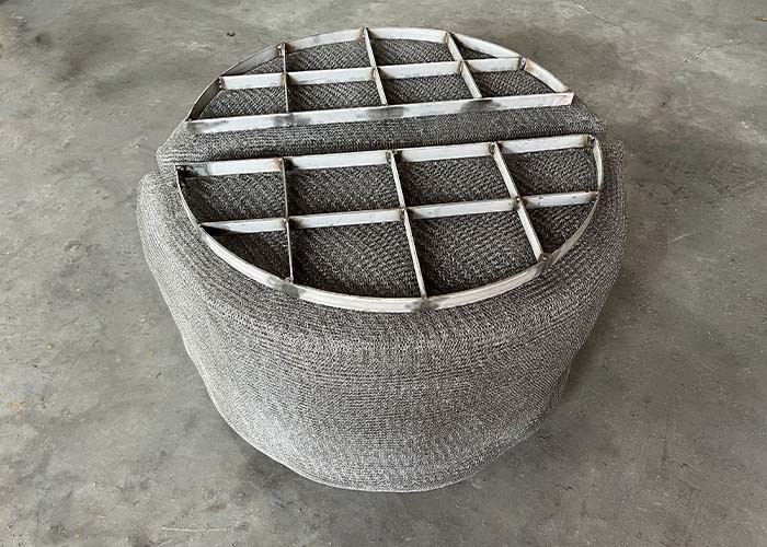 Oil Mist Eliminators Clean Dry Vapor HP HR Titanium Knitted Wire Mesh Demister