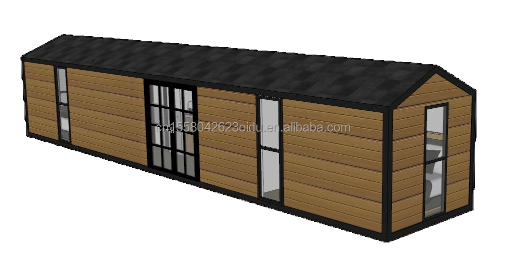 Galvanized Steel Bending 180g and Aluminum Alloy Windows 40ft Modern Design Prefabricated Wooden Container House for Hotel Shop