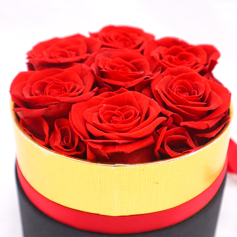 Beautiful Color Favor Gift Boxes , Eternal Love Preserved Flowers In A Box