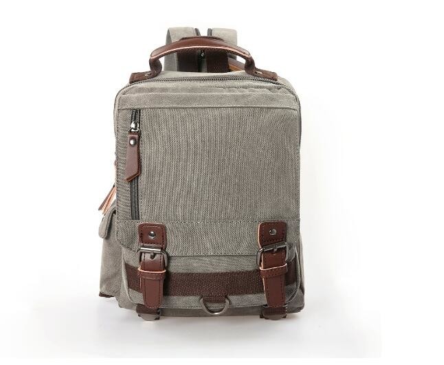 Slim Trendy Travel Backpack School Bag For College Students Vintage Style