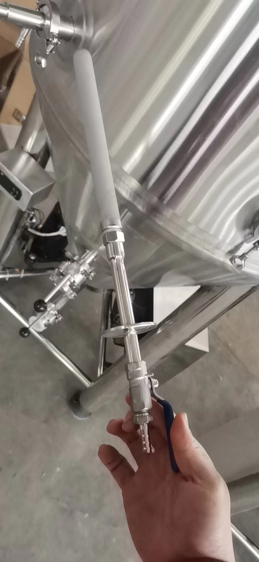 Home Brewing Beer Fermentation Tank GHO 150L SUS304 Conical Fermentor with Chiller