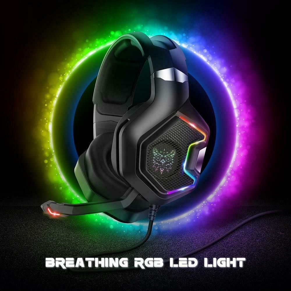 onikuma 2.2m 117dB Deep Bass Gaming Headphones With Mic