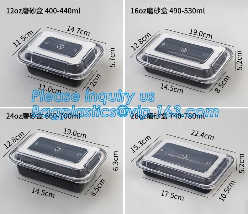 Meal Prep Containers Free Sample Bento Lunch Box Biodegradable Food Container Plastic Wheat Straw Lunch Box bagplastics