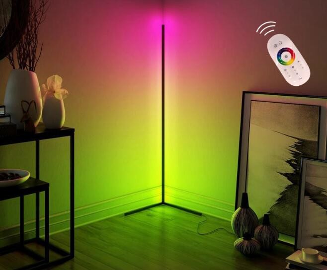 140cm Color Changing Other LED Lights Corner Linear Floor Lamp