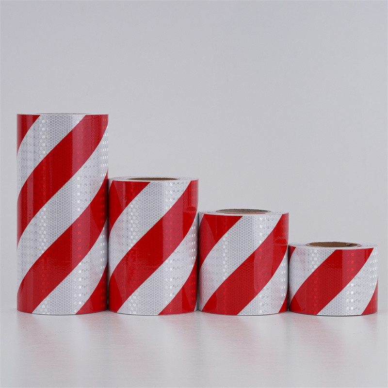 Red White Hazard Ambulance Reflective Tape 2 Inch Self Adhesive