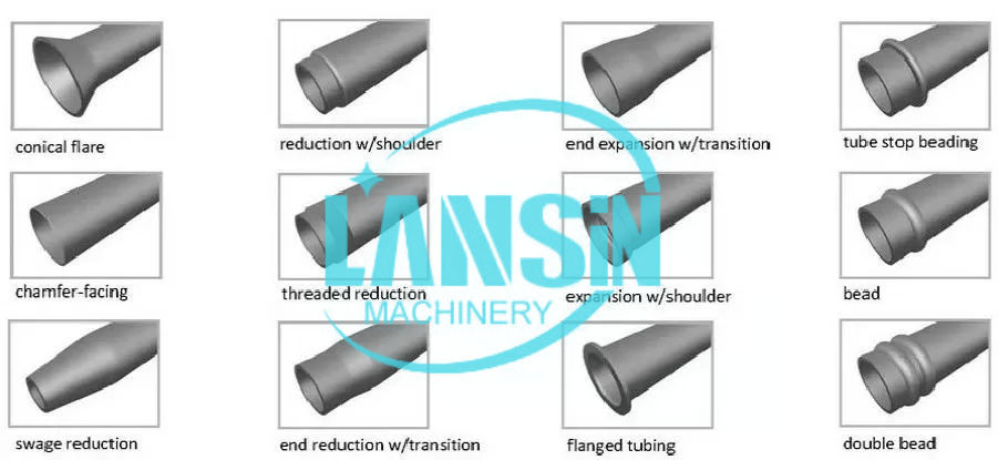 Customized Pipe End Forming Machine 50*2mm Taper Tube Swaging
