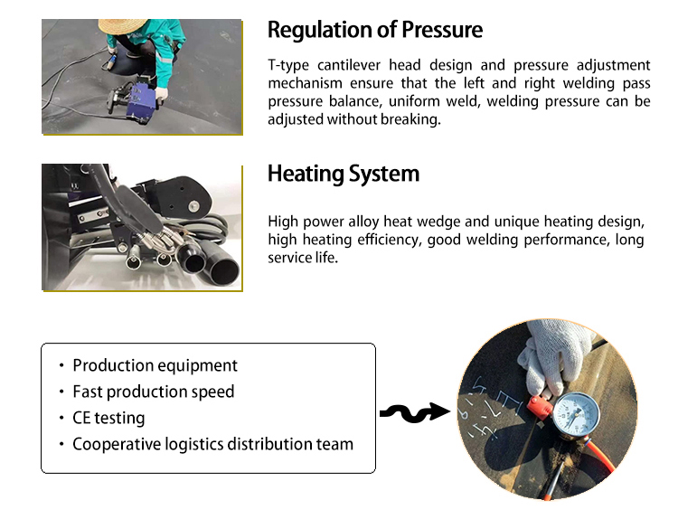 Best Geomembrane Welding Machine for PE PP PVC Tenglu Supply 0.2-2.5mm Plastic Welder