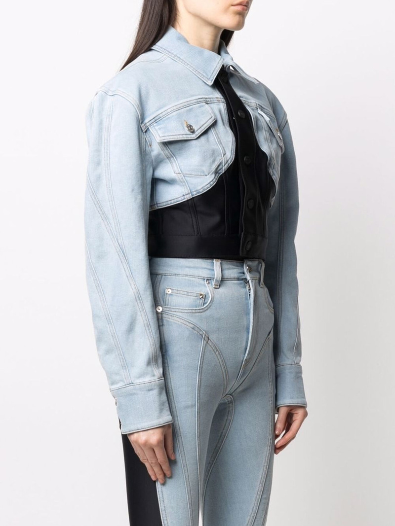 Female Short Casual Sleeve Jean Jackets Denim Cropped Jacket Hot Girl Fashionable Breathable Retro Long