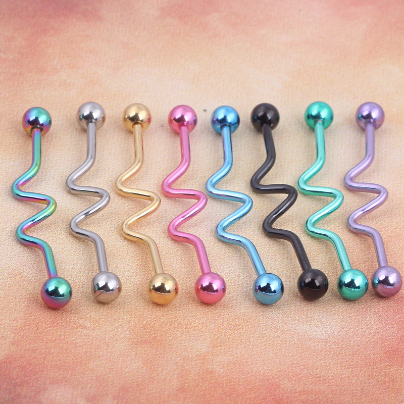 316L surgical steel industrial piercing barbells Body Jewelry