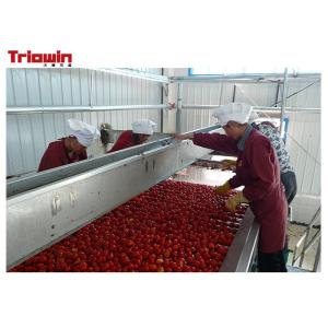 Canned Tomato Paste Processing Equipment , Tomato Sauce Processing Plant CE