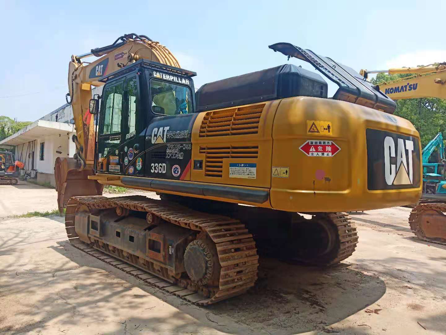 Used Caterpillar Cat 336D Excavator 90% New Undercarriage 200 kW Power 20 Tons Operating Weight