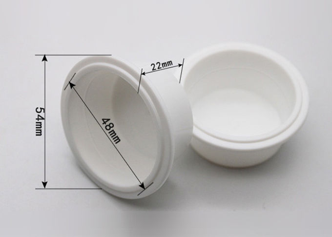 Granule Package Capsule Recipe Pack / Plastic Container Cups With Sealing Film