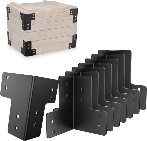 Joint Fastener For Desk Edge Box Wood Beam Silver Workbench Brackets Kit with