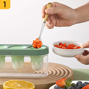 Food Grade Homeuse DIY Ice Cream Popsicle Molds Silicone Ice Cream Mould
