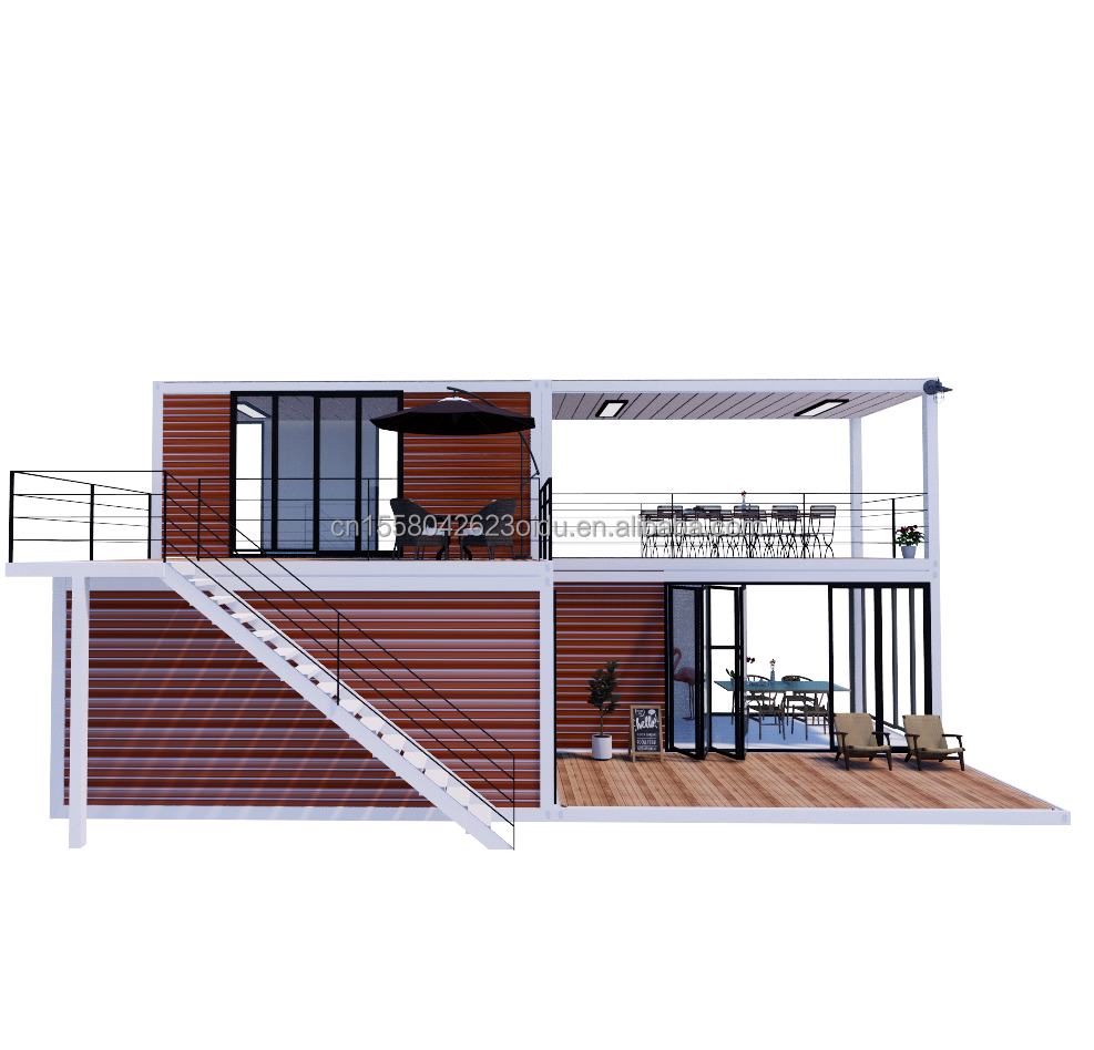 Galvanized Steel Bending 40ft Container House Flat Pack Mobile Prefabricated Tiny Home with 3 Bedroom in High Demand