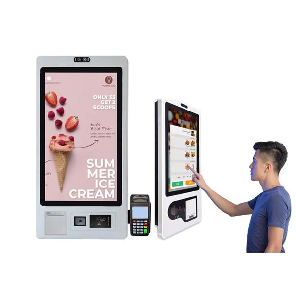 27Inch Restaurant Supermarket Payment Touch Screen Kiosk Smart Self Service