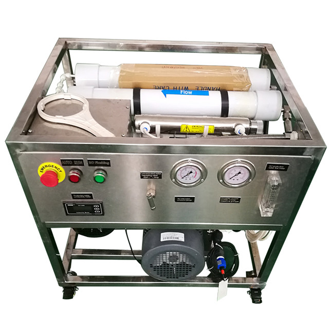 4KW Seawater RO Plant , 500LPD Plant For Purifying Sea Water