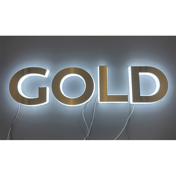 LED Luminous Character Outdoor Waterproof Exposed Light Front Desk Acrylic Crystal Character LED Luminous Character