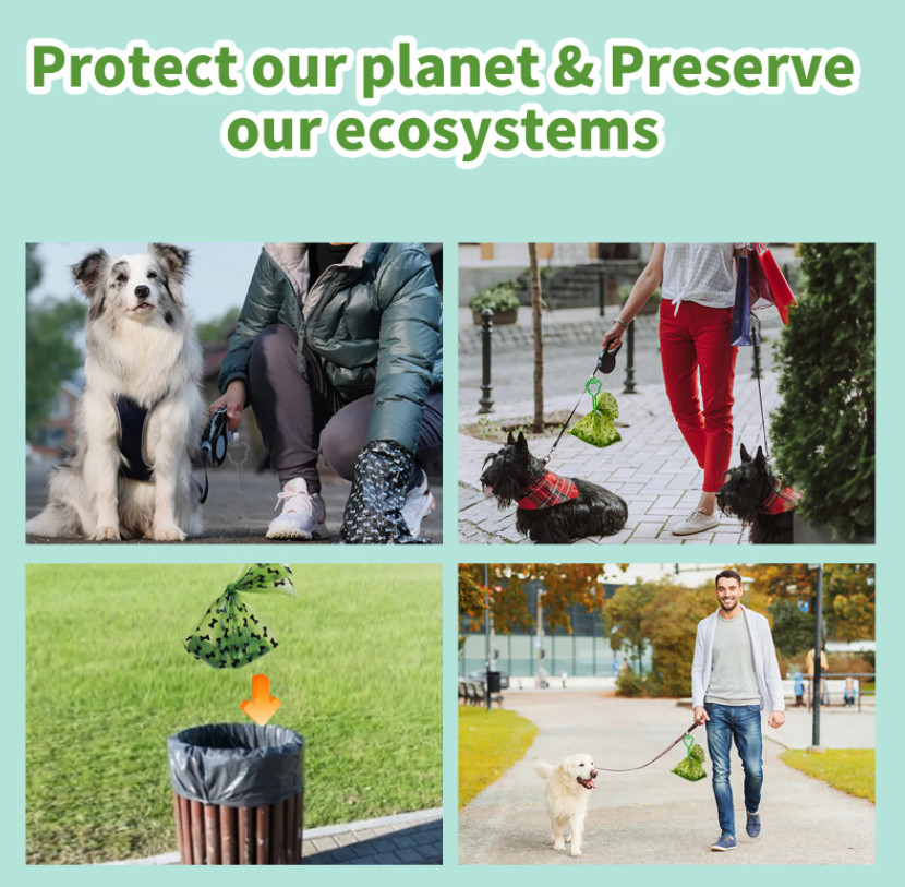 Disposal Dog Poop Bag Biodegradable Compostable Degradable Cat Poop Bags