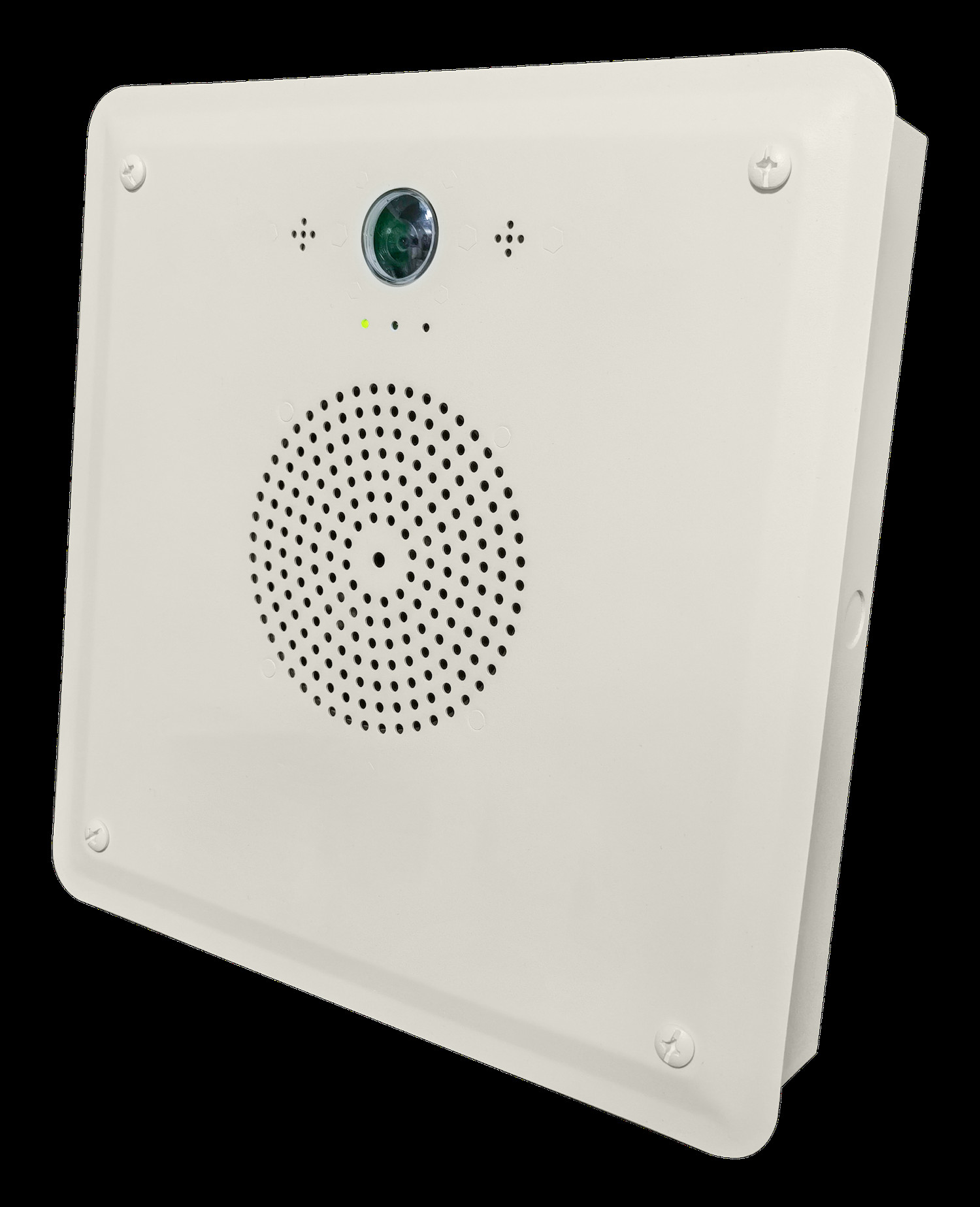 Flush Mounted IP Network Speaker White With Built In HD Camera