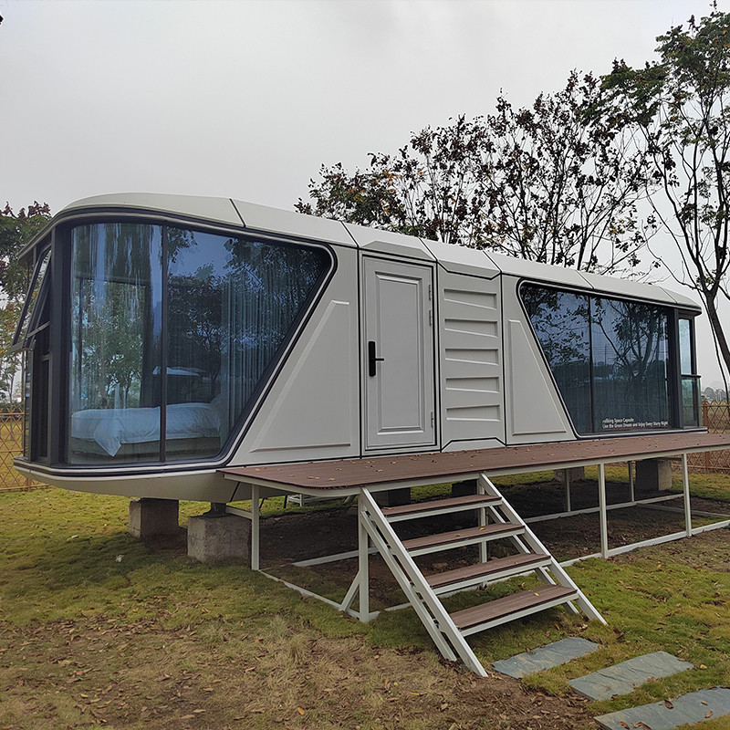 Stylish And Modern Space Capsule Home 8 Tons For Better Living Experience Capsule Tiny House