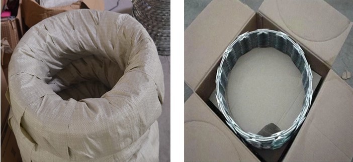 Hot Dipped Galvanized steel 2mm Razor Coil Barbed Wire