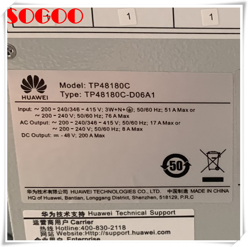 Huawei TP48180C-D06A1 Indoor And Outdoor Wall-Mounted Power Cabinet