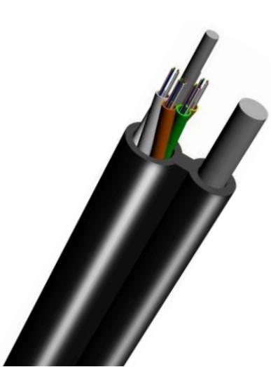 GYFTC8Y All Dielectric Aerial Figure 8 Fiber Optic Cable Electric Shock Proof AT