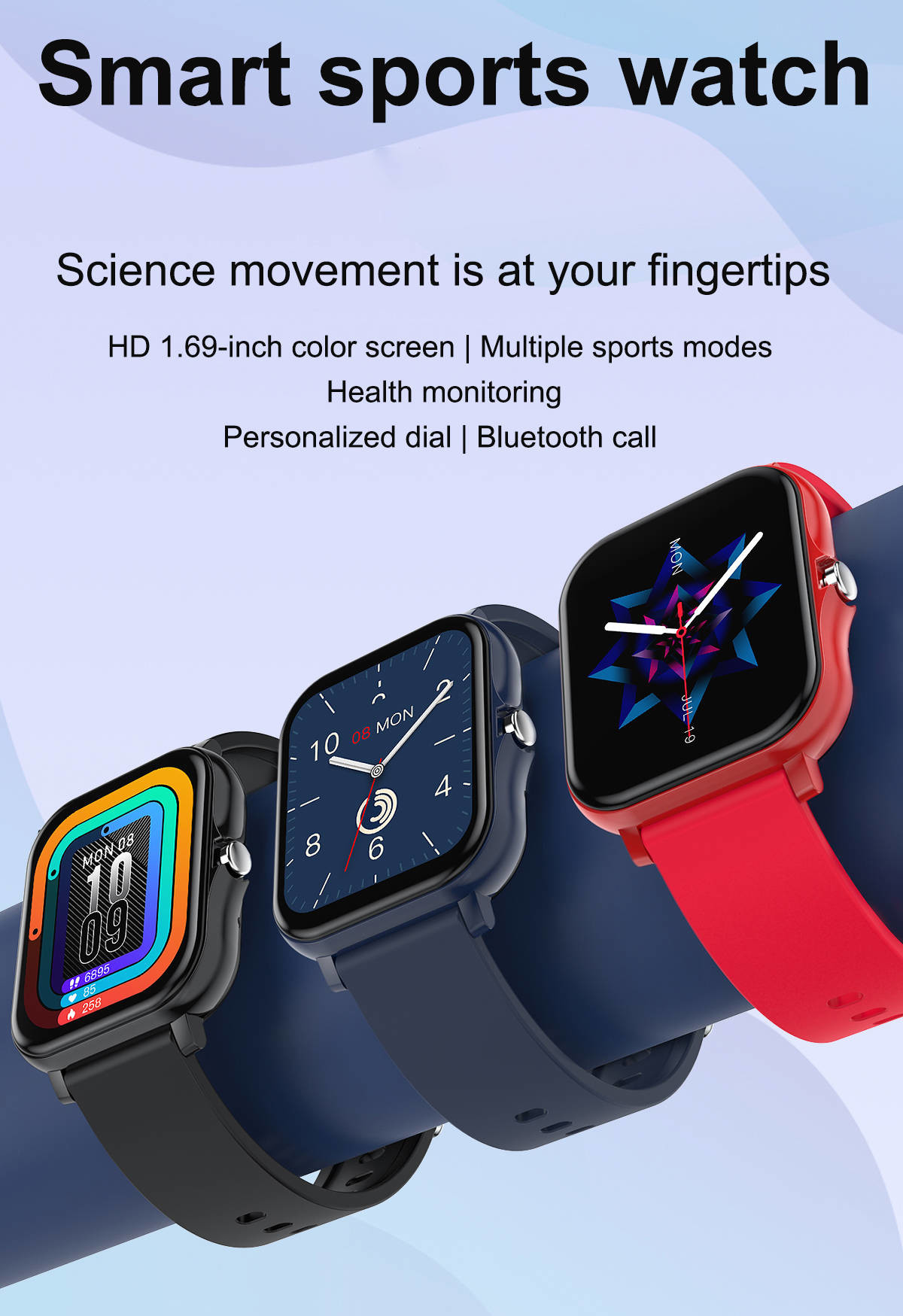 Double UI Switch Smartwatch Sport Calorie Detection SMS Reminder With Two Casual Games