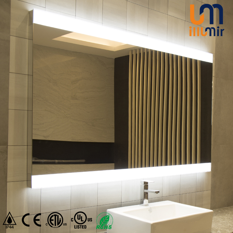 Frameless Custom Light Modern Luxury Equipped with Light Smart LED Bath Vanity Mirror
