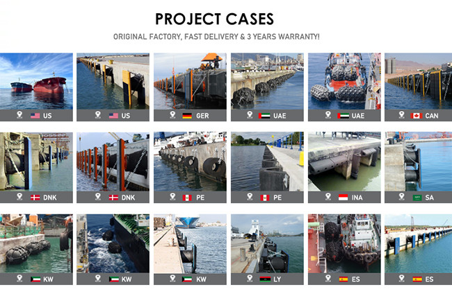 Berthing Dock Bumpers Vertical PIANC Standard BV CCS Certificate