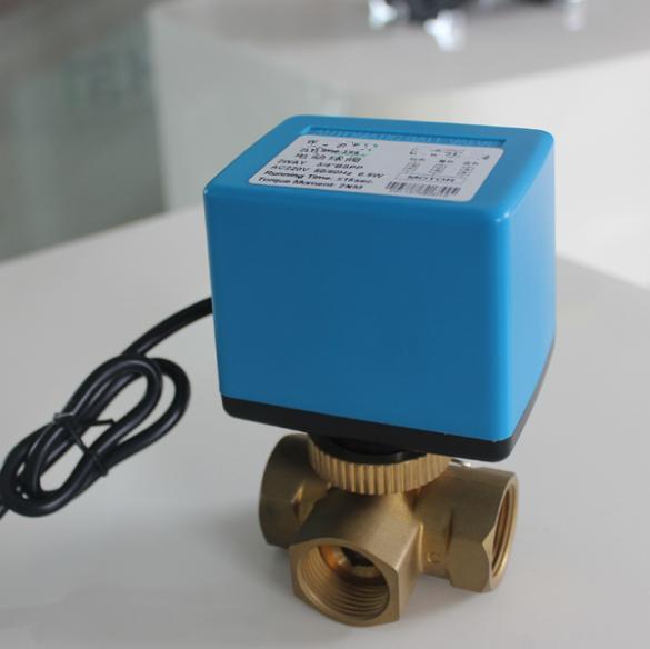 50/60Hz Fan Coil Electric Ball Valve / Electric Actuated Water Valves Medium