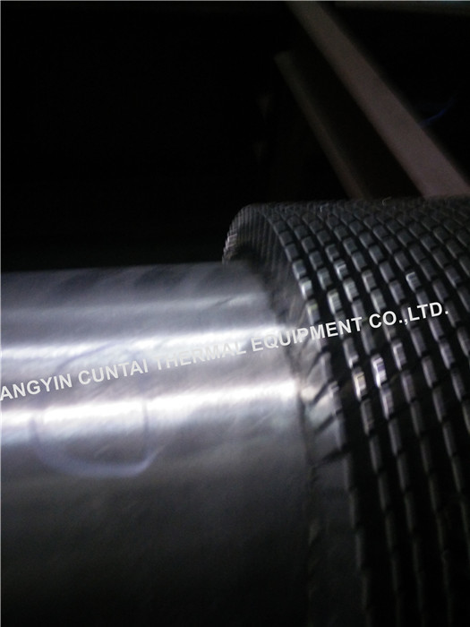 Welded Continuous Serrated Extruded Finned Tube , Boilers Economizer Fin Tube