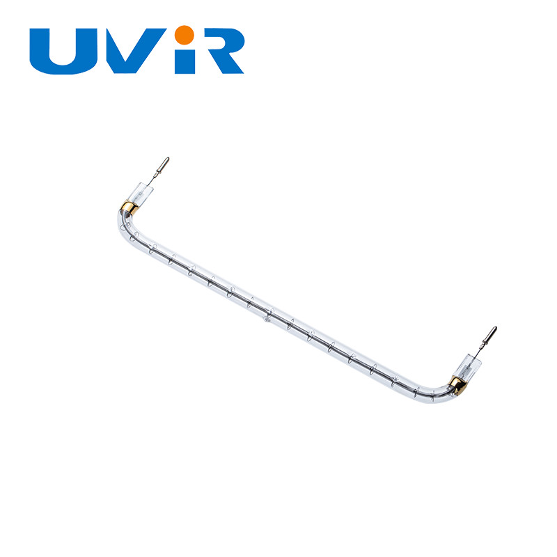 200-4000W U-type Quartz Heater Halogen Tube , 2D Clear Short Wave Ir Lamps