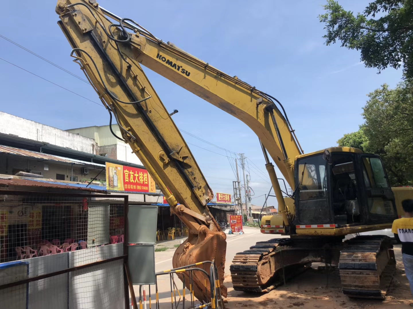 CAT320 skid steer excavator telescopic boom hot sale