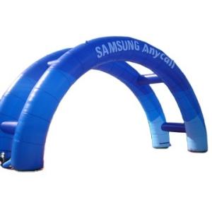 inflatable outdoor white color arch with RGB led lights for event advertising