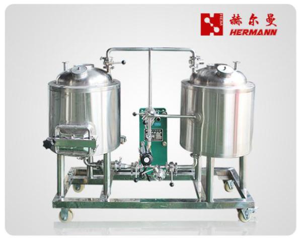 Microbrewery Home Brewing Equipment Red Copper / Stainless Steel Body Material