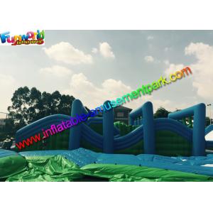 PVC Tarpaulin Inflatables Obstacle Course , Inflatable Running Obstacles