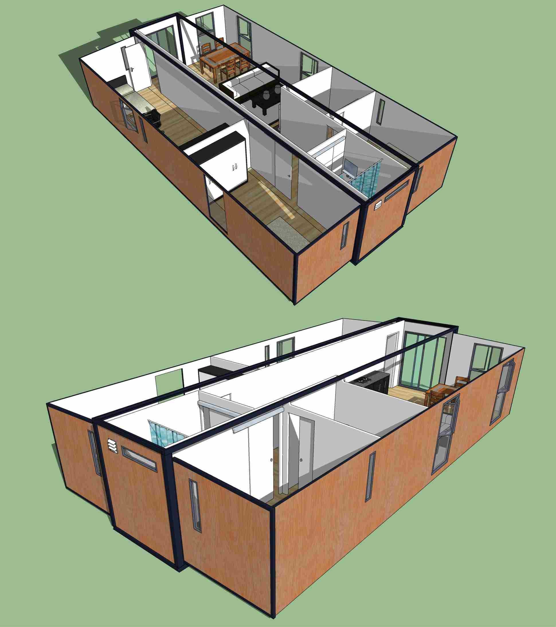Convenient Expandable Container House / Steel Prefabricated Homes China