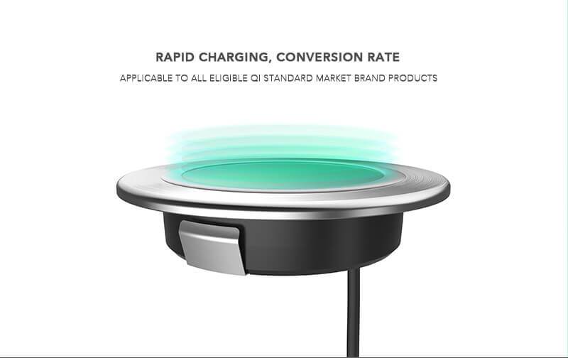 Furniture Embedded Wireless Charger furniture/ table embedded wireless charger for iphone/Samsung