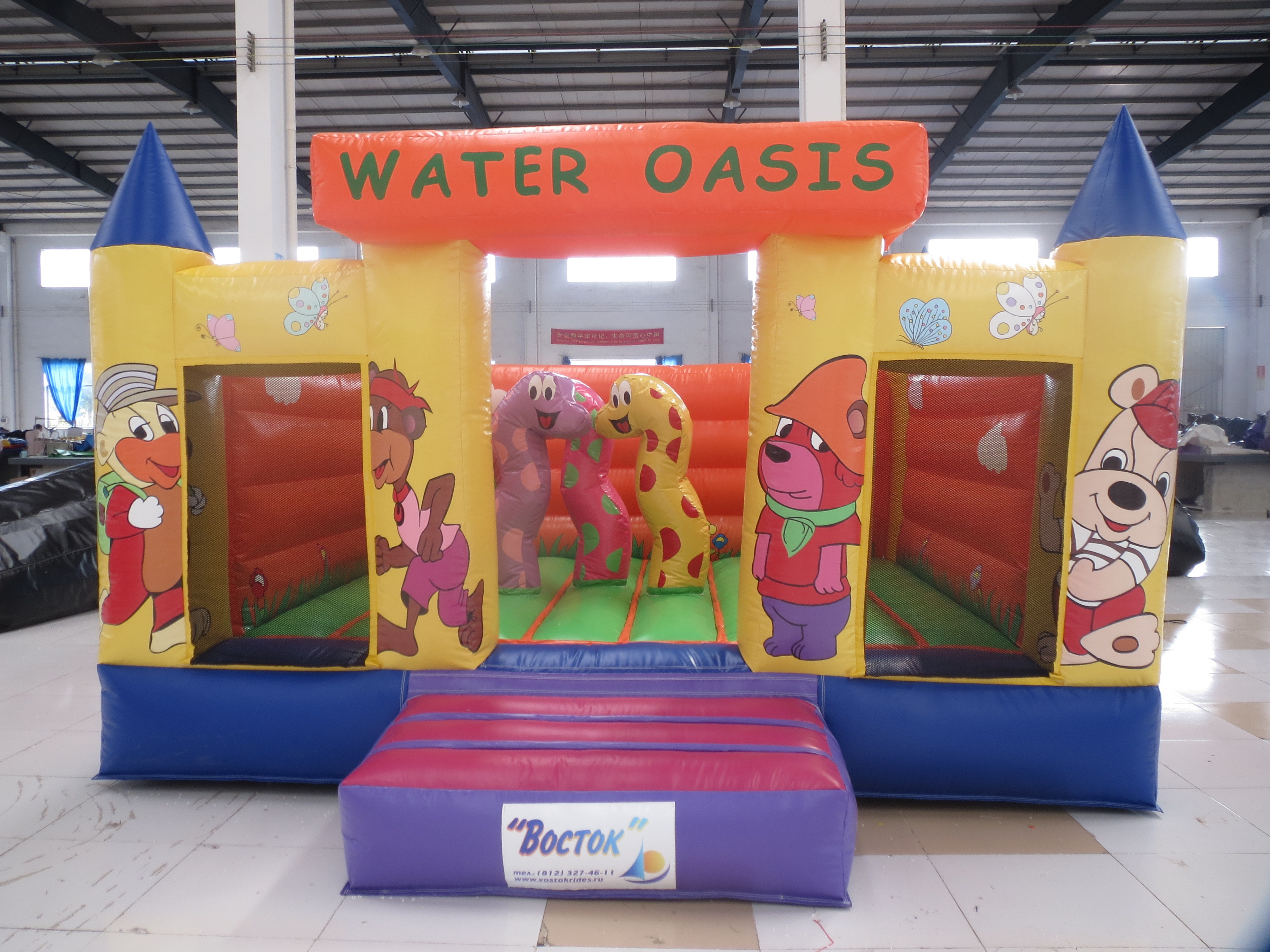 Attractive Animal Theme Inflatable Castle Mini Jumper Bouncer Small Jumping Castle for Kids