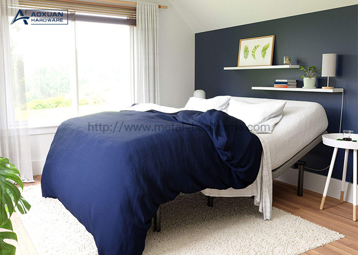 Fabric Upholstered Queen Size Electric Adjustable Bed Frame
