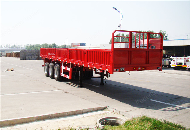 Heavy Duty 60Ton Side Wall Semi Trailer With WABCO Brake System