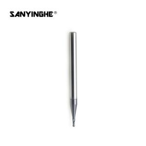 1.0mm CNC Solid Carbide Corner Radius End Mills Cemented Carbide Endmill