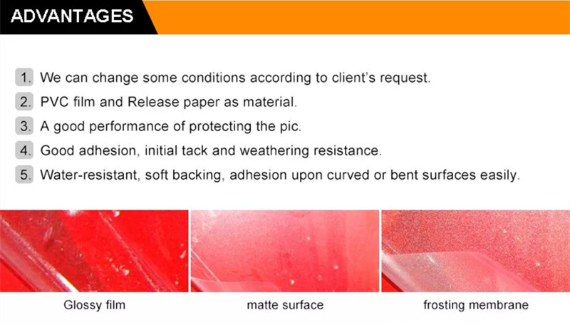 Photo Album PVC High Gloss Cold Laminating Film Transparent Self Adhesive