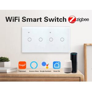 Smart Tuya Zigbee Switch App Remote Control 4 Gang Support Google Assistant