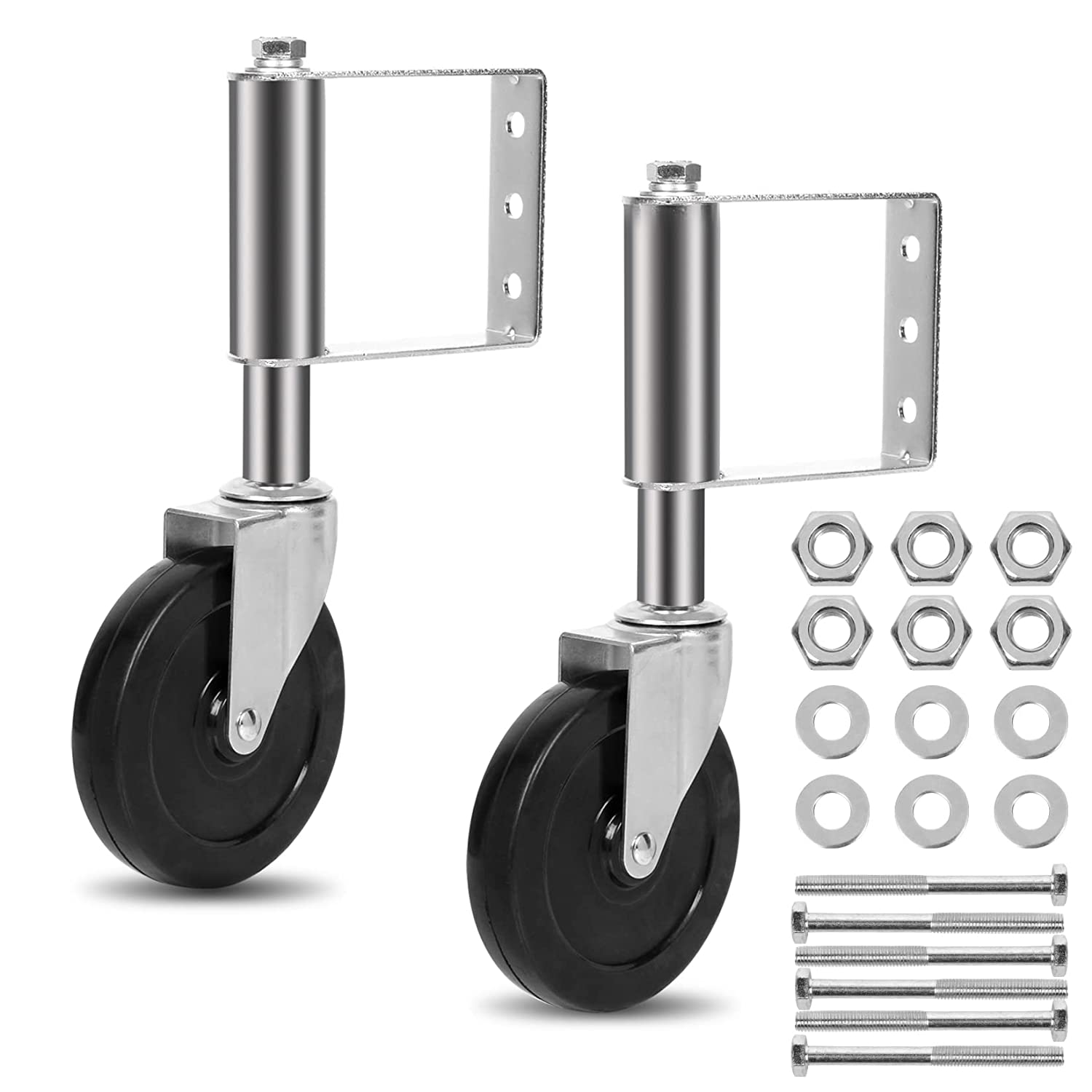 Hot Galvanized Metal Chain Link Fence Rolling Gate Carrier Wheels