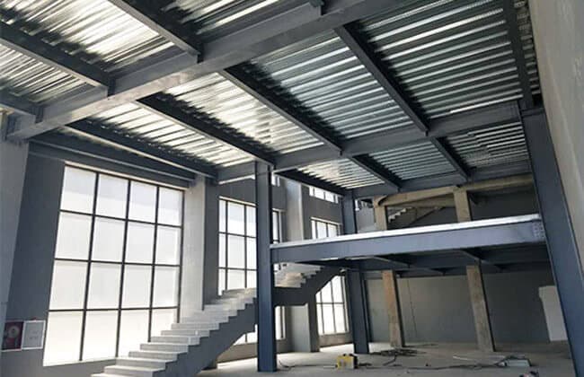 Aluminum Alloy Window Prefab Steel Structure Warehouse Workshop For Fast And Easy Construction
