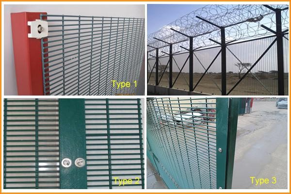 High security 358 wire mesh fence anti-climb fence for airport