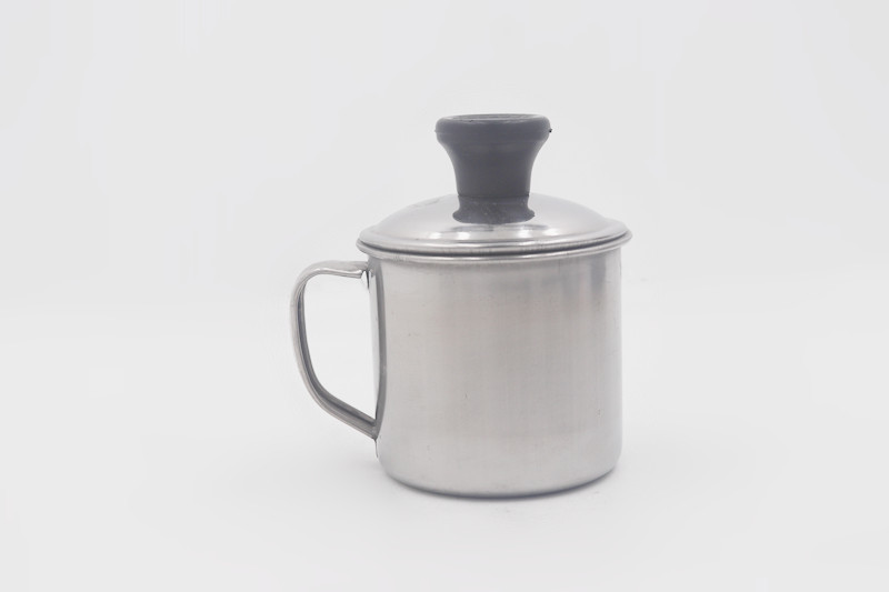 11cm Caitang factory customized tea mugs metal steel travel cup with cover